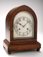 Lot 1270 - An early 20th Century German mantel clock, the...