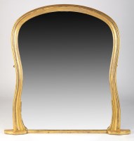 Lot 1286 - A large 19th Century gilt overmantel mirror in...