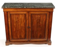 Lot 1321 - A mahogany Georgian design side cupboard, with...