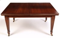 Lot 1324 - A rectangular mahogany extending dining table...