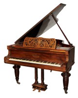 Lot 1357 - A baby grand piano, by Winkelmann, in walnut...