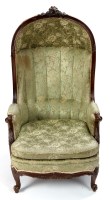 Lot 1359 - A late 19th Century French hall porter's chair,...