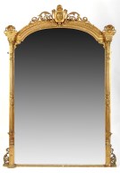 Lot 1363 - A large 19th Century gilt gesso overmantel...