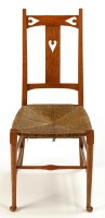 Lot 1372 - An oak Arts & Crafts design occasional chair,...