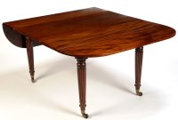 Lot 1394 - A George IV mahogany extending dining table in...