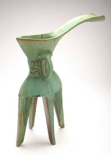 Lot 16 - Artist Unknown, stylized 'Jue' pattern vase,...