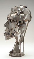 Lot 62 - Artist Unknown ABSTRACT METAL HEAD steel 40cms;...