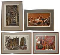 Lot 116 - Norman Wade VIEWS OF DURHAM CATHEDRAL signed,...