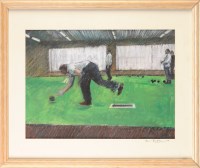 Lot 168 - Dave Barden ''INDOOR BOWLS'' signed and dated '...