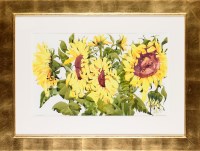 Lot 209 - Mary Ann Rogers ''YELLOW SUNFLOWERS'' signed...