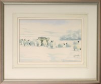 Lot 210 - Mary Ann Rogers ''SHEEP IN THE SNOW'' signed...