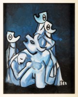 Lot 224 - Ben Lawson ''GROUP WITH MINOTAUR'' signed,...