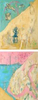 Lot 226 - Zoe Hyde ''FIGURES IN A LANDSCAPE'' AND...