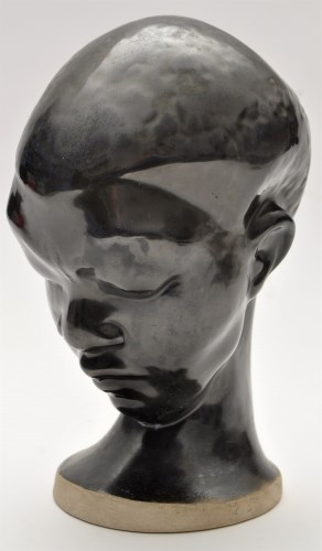 Lot 1056 - Devon Pottery: head study of an African girl, '...
