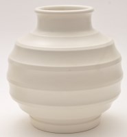Lot 1072 - Keith Murray for Wedgwood: a bomb-shaped vase,...