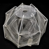 Lot 1116 - Perspex and plastic thread polygon hanging...