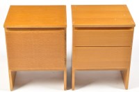 Lot 1135 - Meredew Furniture: a pair of light stained oak...