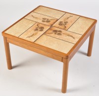 Lot 1138 - Trioh, Denmark: a tiled top teak coffee table,...