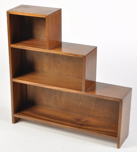 Lot 1154 - A mid 20th Century mahogany stepped open...