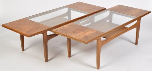 Lot 1171 - G-Plan: two teak fresco pattern coffee tables,...
