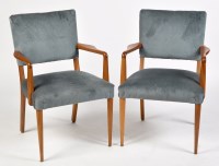 Lot 1175 - A pair of late 20th Century teak open...