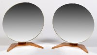 Lot 1207 - Rowley Gallery: a pair of table mirrors, the...