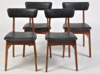 Lot 1233 - A set of four Atom-type dining chairs, with...