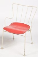 Lot 1250 - Ernest Race: Antelope chair, in white painted...