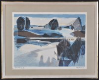 Lot 1297 - Henry Holzer ''River at Evening'', signed,...