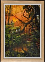 Lot 1329 - Anderson Debernardi Rain forest scene with...