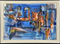 Lot 1347 - Peter Welton Abstract Composition, signed,...