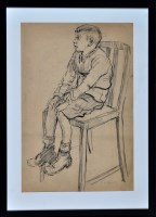 Lot 1349 - Tom McGuinness ''Boy On A Tall Chair'', signed...
