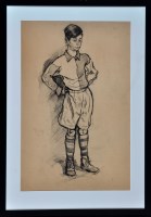 Lot 1352 - Tom McGuinness ''Young Man In Football Kit'',...