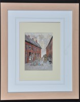 Lot 1368 - Helen M*** Hindley Newcastle Street Scene with...