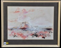 Lot 1383 - Antoni Sulek ''Lindisfarne Castle'', signed...