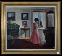 Lot 1390 - Edit (Edith) Gert ''Figur Arrangere Blomster i...