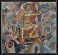 Lot 1391 - **** Guillaume Surrealist composition of Jesus,...