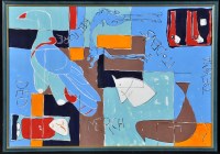 Lot 1421 - Ruth Downey Abstract composition with animals...