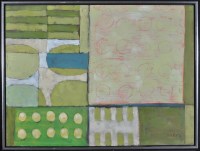 Lot 1440 - Jens Kjaer ''Untitled'', signed, acrylic on...