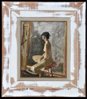 Lot 1441 - Ken Howard, ARA ''Karen I'', signed, inscribed...