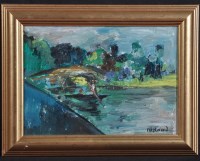 Lot 1446 - John Isherwood ''Bridge Punt, Cambridge'',...