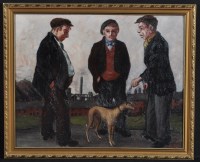Lot 1447 - **** Holloway Three miners and a whippet,...