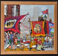 Lot 1451 - Pat Thirtle ''Durham Miners' Gala, with...
