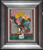 Lot 1453 - David McLeod Martin, SSA, RSW Flowers in a...