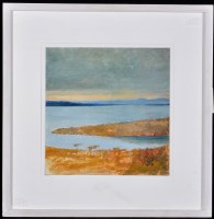 Lot 1460 - Kurt Jackson ''Towards Mull at dusk'', signed...