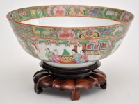 Lot 12 - Chinese Famille Rose Canton bowl, reserve...