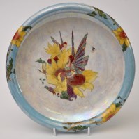 Lot 113 - Fairyland lustre style shallow bowl, inturned...