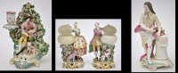 Lot 122 - Large Derby figure of Milton, posed leaning...