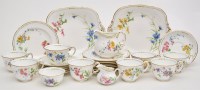 Lot 139 - Royal Worcester hand-painted 'wild flower'...