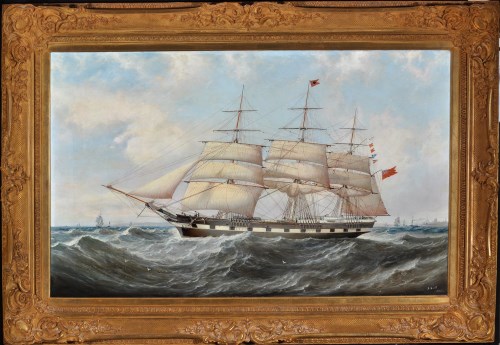 Lot 246 - John Scott (1802-1885) A clipper ship with...